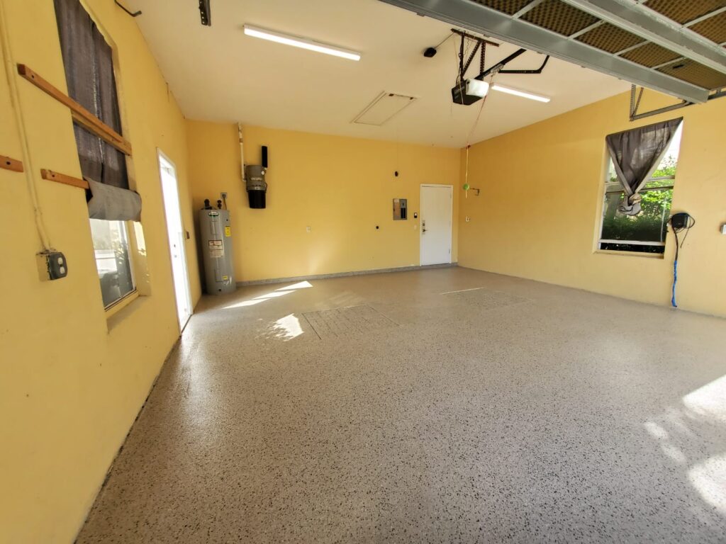 Interior epoxy floor coating